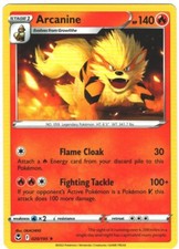 Arcanine 20/195 Silver Tempest Regular Rare Pokémon TCG