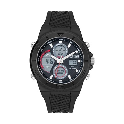 Kenneth Cole Reaction Men's Analog Digital Watch Silicone Strap KRWGP2651803