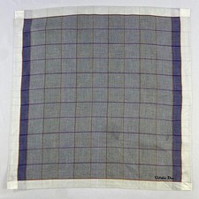Vintage Christian Dior Handkerchief Pocket Square Bandana Neckerchief