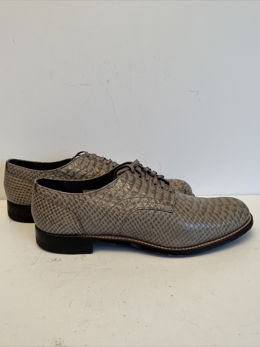 Stacy Adams Mens Genuine Snake Skin Lace up Dress Shoes Size  display picture 1