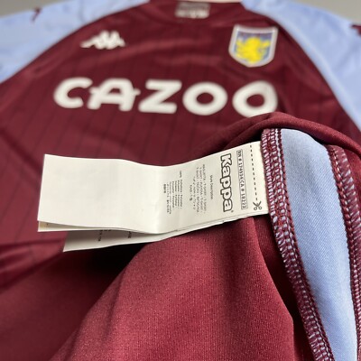 ASTON VILLA KAPPA 2020/2021 SOCCER HOME JERSEY #10 GREALISH SIZE