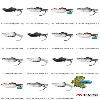 Live Target Mouse - Topwater Lure Hollow Body - Foto 4