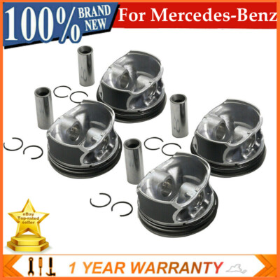 STD 4X Pistons & Rings Set For Mercedes-Benz M274.910 1.6T C180 CGI E180 SLC180