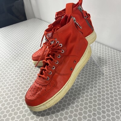 Nike SF Air Force 1 Mid Team Orange Men s Size 9