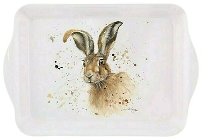 Kleines Tablett Hugh Hare Hase 21 x 14 x 2 cm Bree Merryn England EastWest