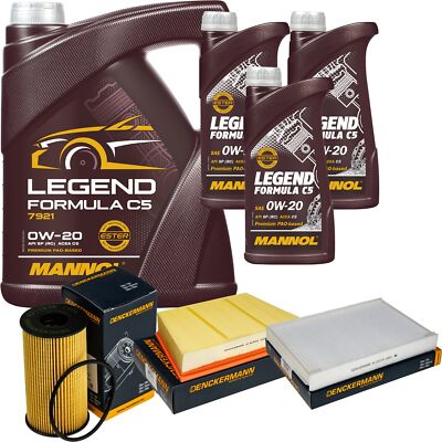 Inspektionspaket MANNOL 0W-20 Legend Formula C5 8L für Jaguar E-Pace 2.0 AWD