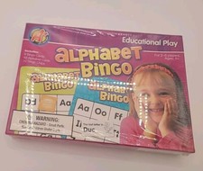 VINTAGE NOS 2009 Alphabet Bingo Educational Play Game For 2-8 Players Ages 5 