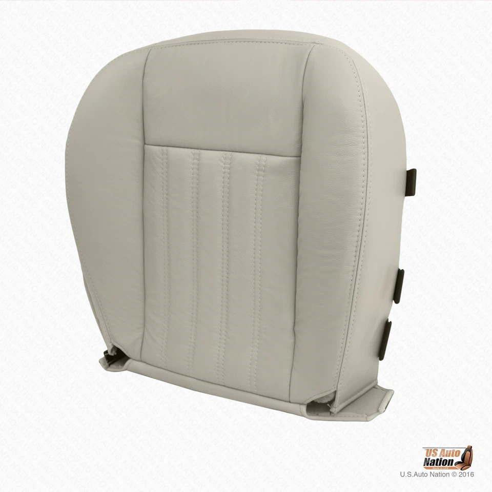 Lincoln Aviator 2003 2004 conductor y pasajero cuero sintético cubierta de asiento bronceado Foto 4 de 4