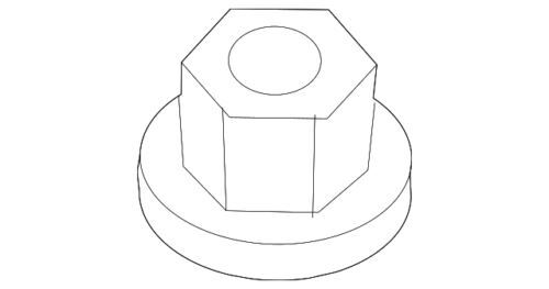Tuerca de escudo de bomba de combustible para Ford E-Series 2011-2022 (P/N W520101-S439)