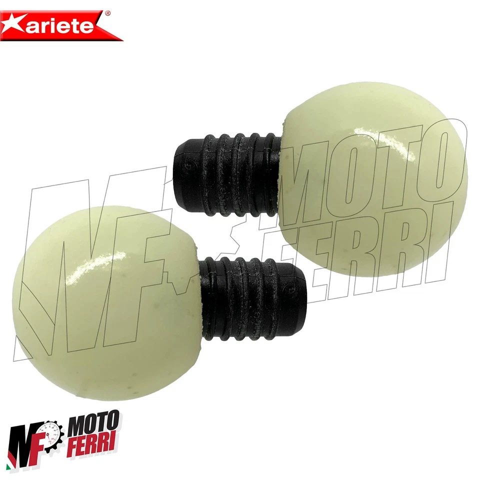 Mf4225 - Pesas de extremo de manillar Ariete scooter universal fosforescente Foto 4 de 4