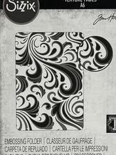 Sizzix Textured Impressions A6 #665226 Swirls - embossing folder