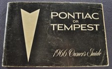 1966 Pontiac Owners Manual Guide Bonneville Catalina Tempest Gto Wagon Original