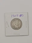 1909-D Denver Mint 90% Silver Barber Quarter BQ9