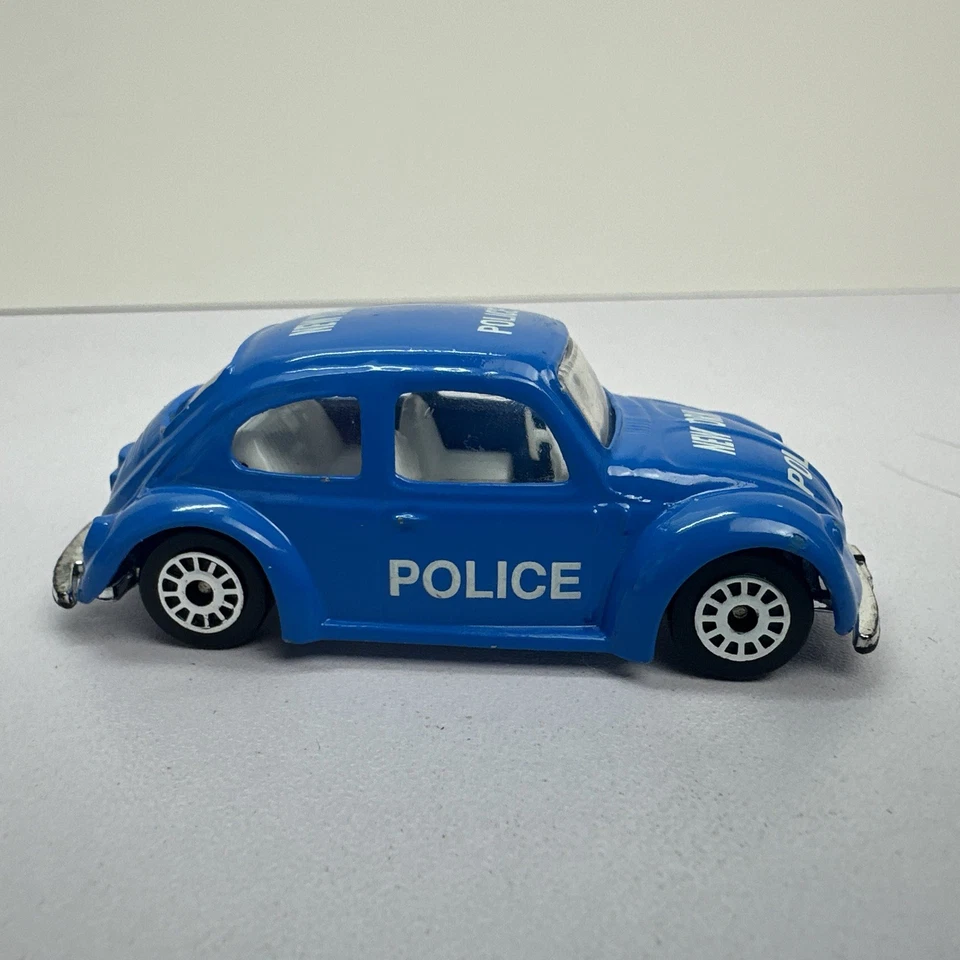 Realtoy Real Toy - VW Volkswagen Classic Beetle Police Blue - Diecast Car RARE - Image 3 of 4