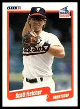 Scott Fletcher 1990 Fleer #531 Chicago White Sox 31688 Baseball Card