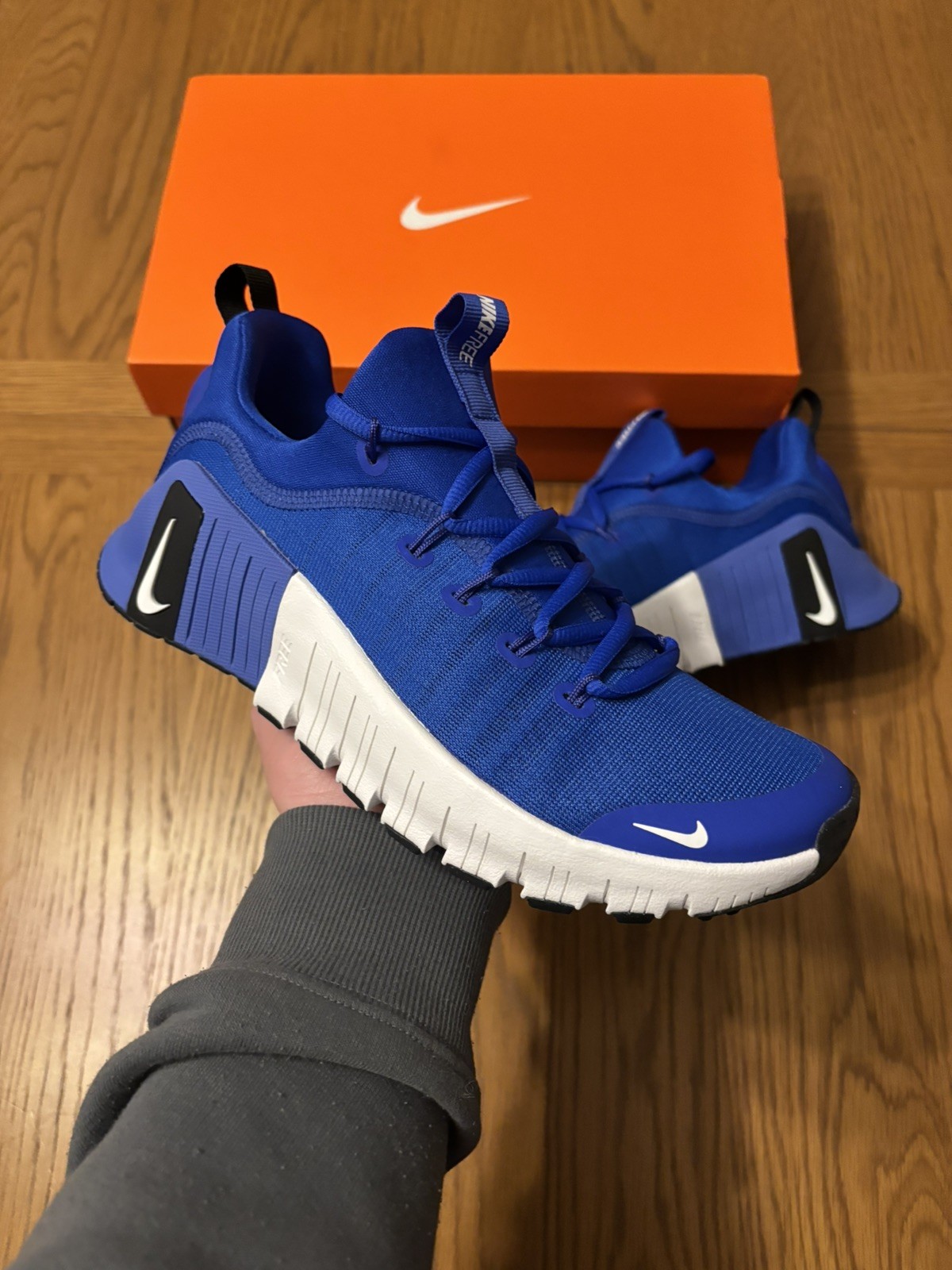 Nike Metcon 6 Workout Trainers | Size UK6 EU39 | Racer Blue White | RRP £120 image 3