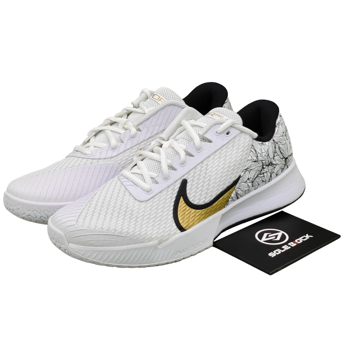 Preços baixos em NikeCourt Air Zoom Vapor Pro White Black | eBay