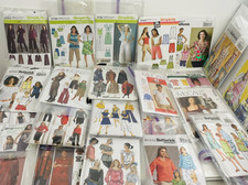 Lot 22 Sewing Patterns Women's Teen Girl's Casual Clothing Tops Bottoms Wardrobe