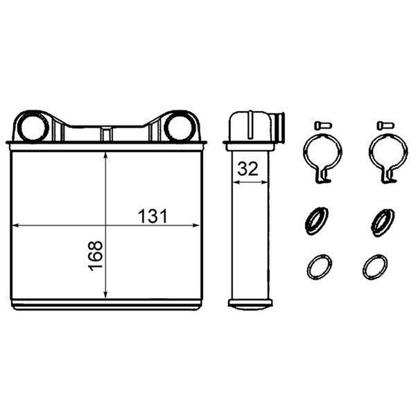 Mahle AH 238 000S WäRmetauscher, Innenraumheizung-image
