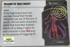 HEROCLIX X-Men '97 os001 MAGNETO WAS RIGHT One Shot Card