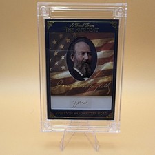 2025 Word from POTUS James A. Garfield Authentic Handwritten Word Trading Card