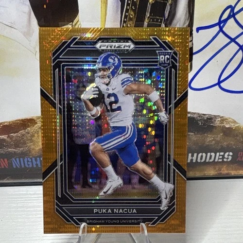 Panini 2023 Prizm Draft Picks Football Puka Nacua Rookie #197 /49 BYU GOLD