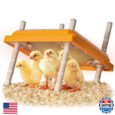 NUGRIART 10"x10" Brooder Heater Plate for 15 Chicks - Safe, Energy Saving