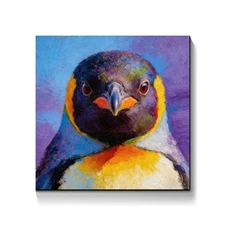 Handpainted Abstract Animal Penguin Oil Painting Wall Art Home Decor on Canvas