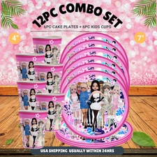 Dress to impress PARTY SUPPLIES BIRTHDAY DECORATION TABLEWARE SWIRL