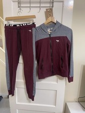 Victoria's Secret PINK Bling Perfect Full Zip Hoodie/Pant Set S
