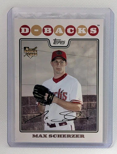 MAX SCHERZER RC 2008 Topps Updates & Highlights #UH280 Dbacks Rookie Card - MINT