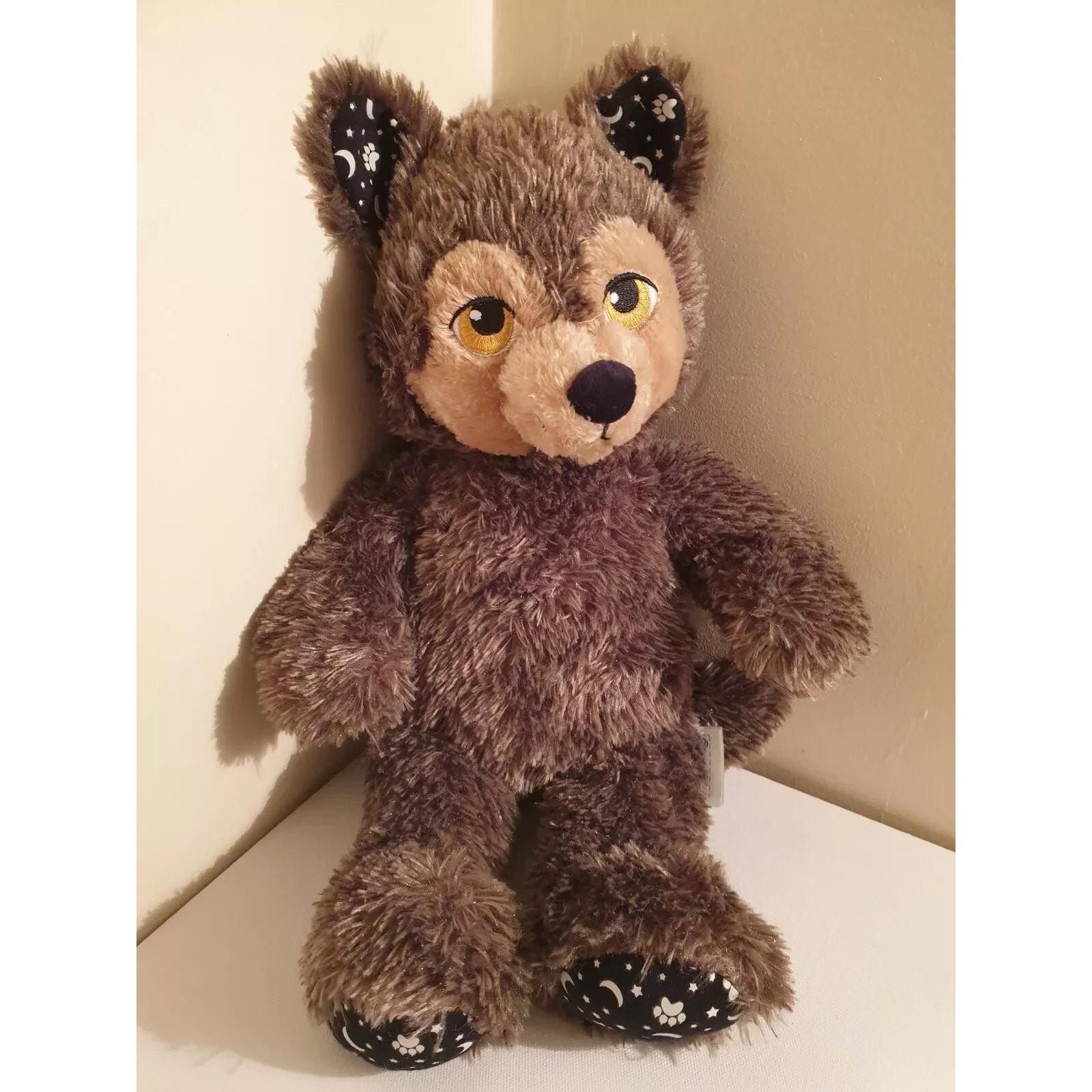 Build A Bear Glow in the Dark Grey Werewolf Halloween Wolf 14