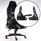 2 Pieces High Back Swivel Computer Desk Chair Angle Adjuster for Gaming Seat
