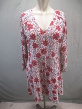 Old Navy Size S Womens Multicolor Floral V Neck Long Sleeve A Line Dress 158