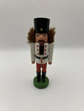 Vintage Wooden Nutcracker Soilder 5.5” Red Black White