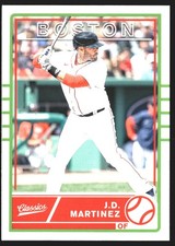 J.D. Martinez 2020 Panini Chronicles #17 Classics Boston Red Sox