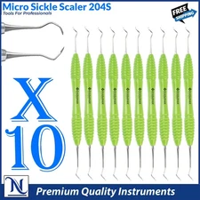 Sickle Scaler 204S Dental Hand Instruments Pro Periodontal Pick Hygiene Tool