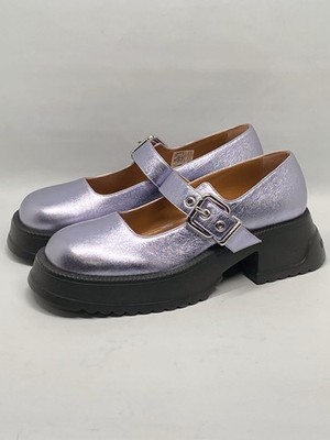 Marni Blue Leather Mary Jane Platform Loafers size 39 Retail $950