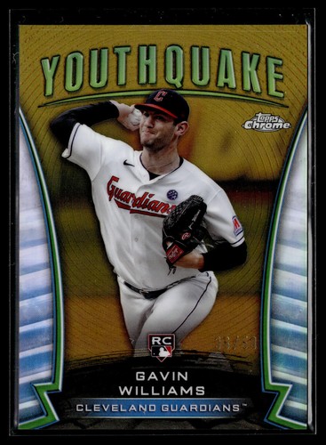 2024 Topps Chrome #YQ-23 Gavin Williams Youthquake Gold Refractors #/50