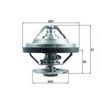 Thermostat, KüHlmittel Mahle Tx 158 87