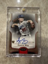 2020 Topps Tier One Dustin May Break Out Auto Rookie RC /299 Dodgers Card Rare