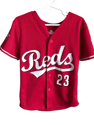 Cincinnati Reds red youth kids Baseball shirt jersey Size XS (L#)