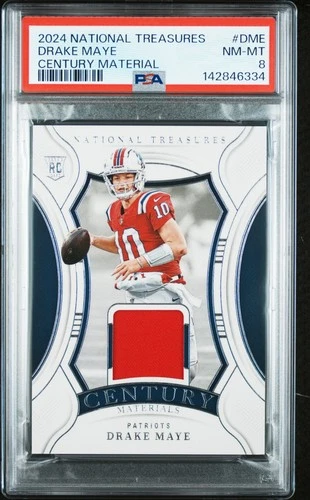 2024 NATIONAL TREASURES CENTURY MATERIALS #DME DRAKE MAYE 46/99 PSA 8