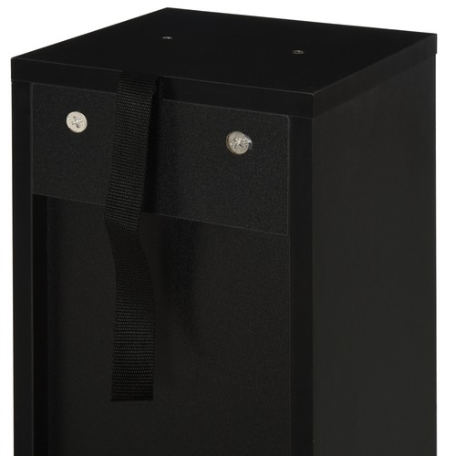 CD Media Display Regal Turmregal mit verstellbaren Einlegeböden, 2er Set schwarz - Bild 7 von 8