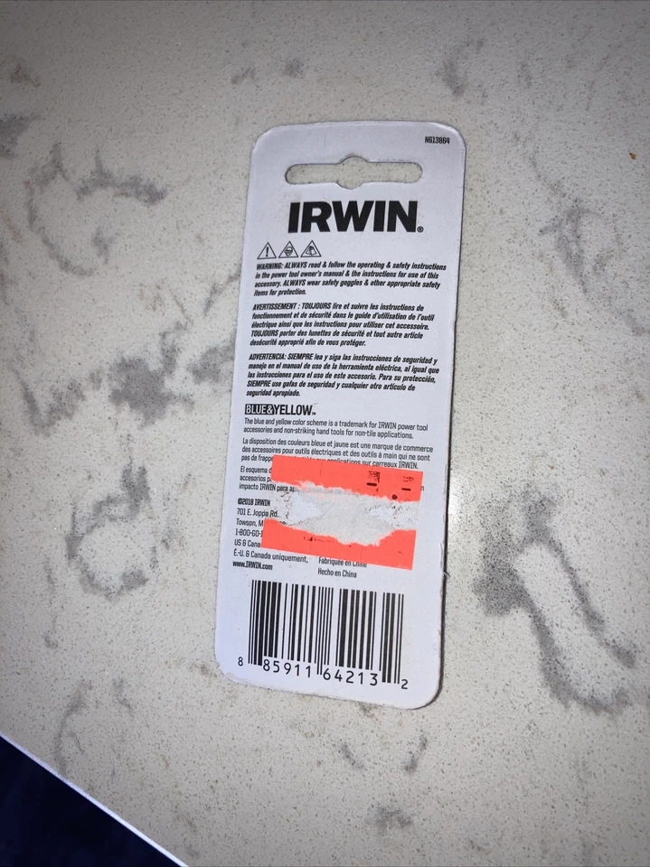 Irwin IWAF21TX102 T10 Torx Bit Tips, 1" Length, 2 Pack - Image 2 of 2