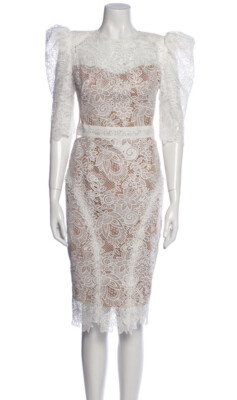 Bronx And Banco Medeleine Lace Dress - White