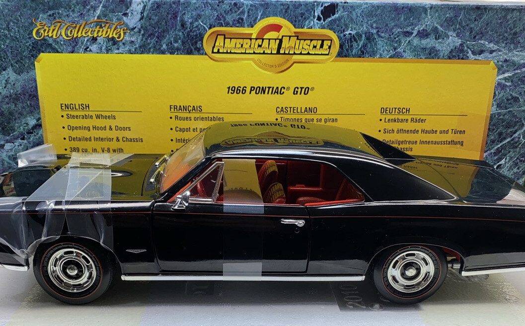 AMARICAN MUSCLE 1/18 Scale 1966 Pontiac GTO Very Detailed And Mint