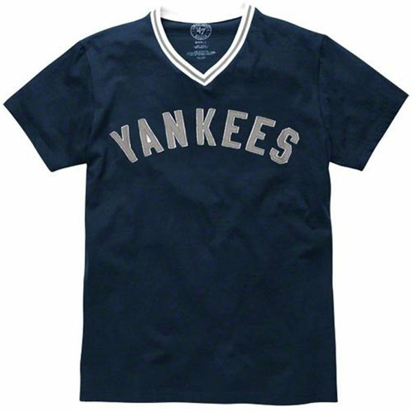 New York Yankees 47 Brand MLB Onfield VNeck TShirt Men's Medium FREE