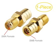 SMA Female to SMB Female 50  impedence Coaxial RF Adapter, CablesOnline RF-M1K1