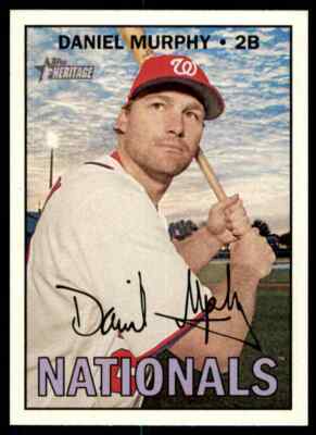 2016 Topps Heritage HN Daniel Murphy #644 Washington Nationals